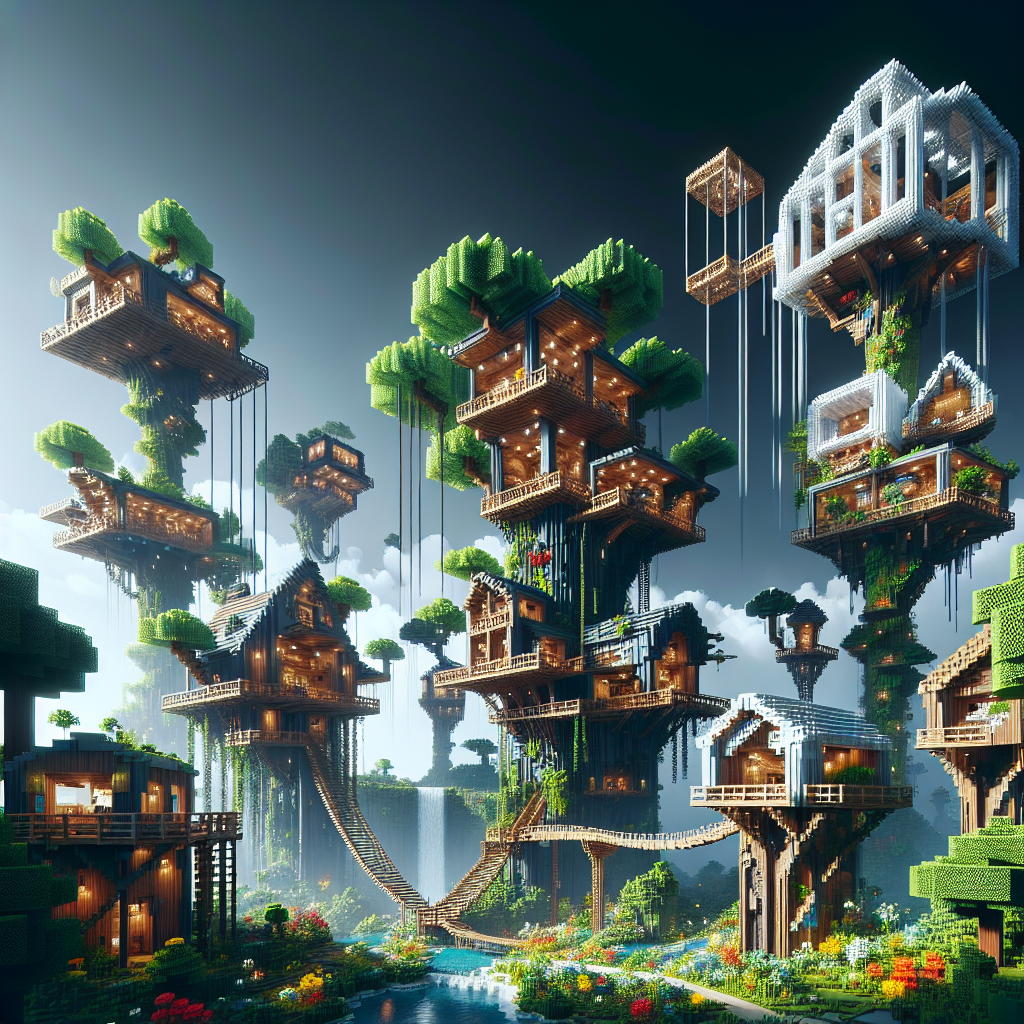Epic Treehouse Concepts for Minecraft Builders